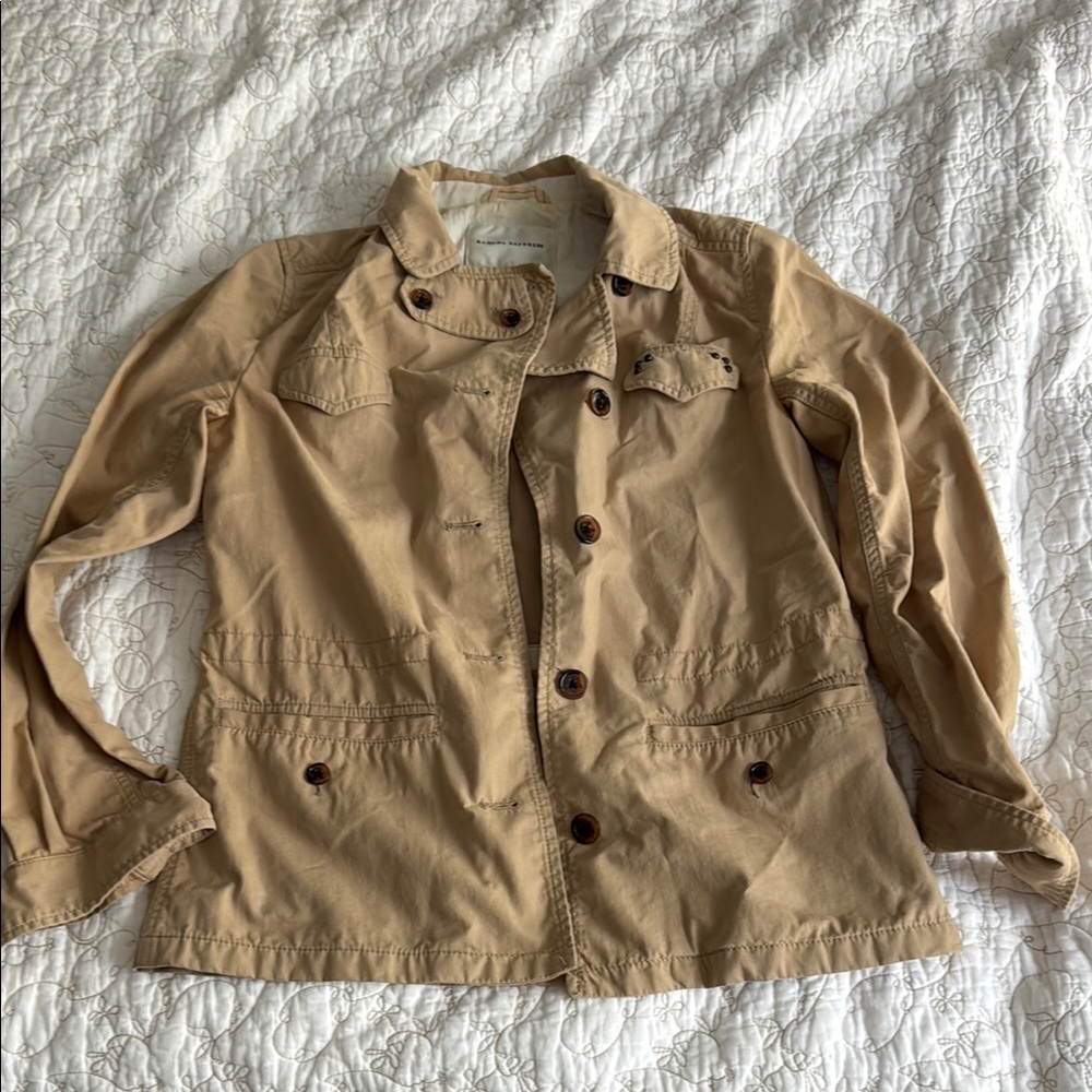 Banana Republic Tan Button-Up Jacket size 2